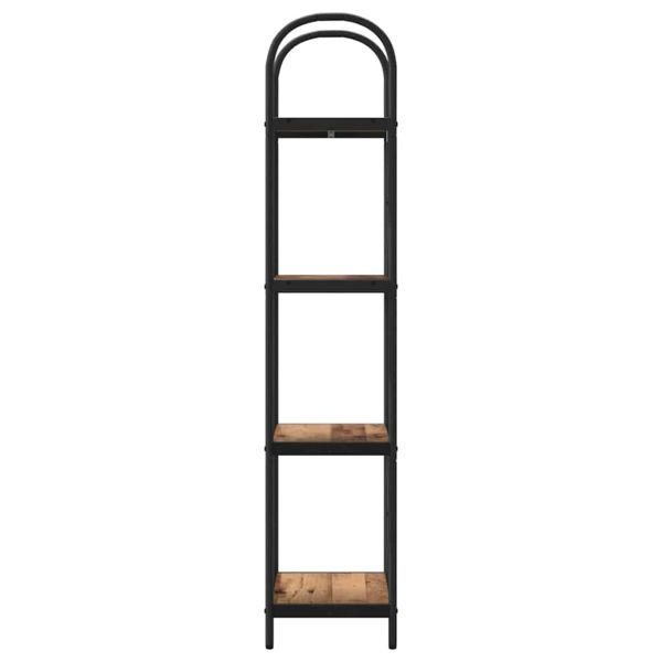 Рафт за книги Старо дърво 40 x 30 x 146 см Инженерно дърво