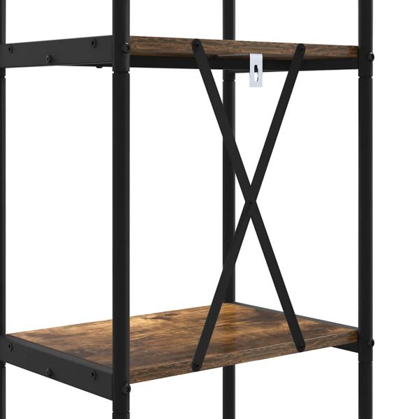 Рафт за книги Димян дъб 40 x 30 x 109 см Инженерно дърво