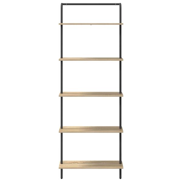 Рафт за книги Сонома дъб 60 x 24 x 168 см Инженерно дърво