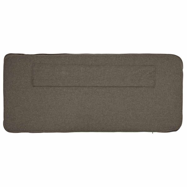 Тапицирана табла Кафяво и таупе 200 cm Солидно борово дърво