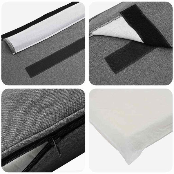 Тапицирана табла Кафяв и светло сив 135 cm Солидно борово дърво