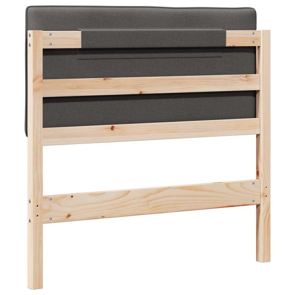 Тапицирана табла с таблото Кафяво и тъмно сиво 100 cm