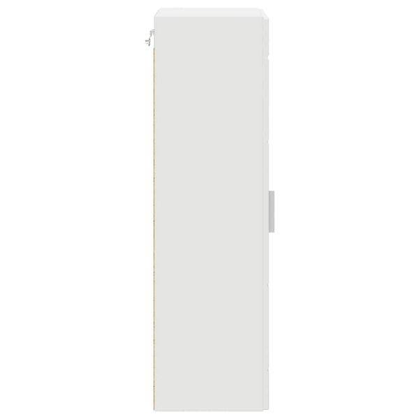 Дървен шкаф Бяло 50 x 29 x 100 см Инженерно дърво