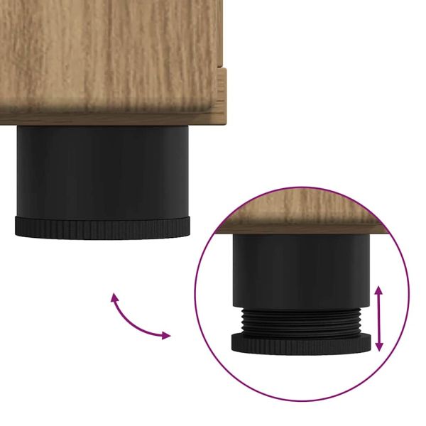 Дървен шкаф с чекмедже Дъб 88,5 x 30,5 x 73 см Инженерно дърво