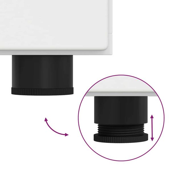 Дървен шкаф Бяло 88,5 x 30,5 x 73 см Инженерно дърво