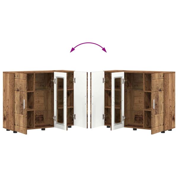 Дървен шкаф Старо дърво 88,5 x 30,5 x 73 см Инженерно дърво