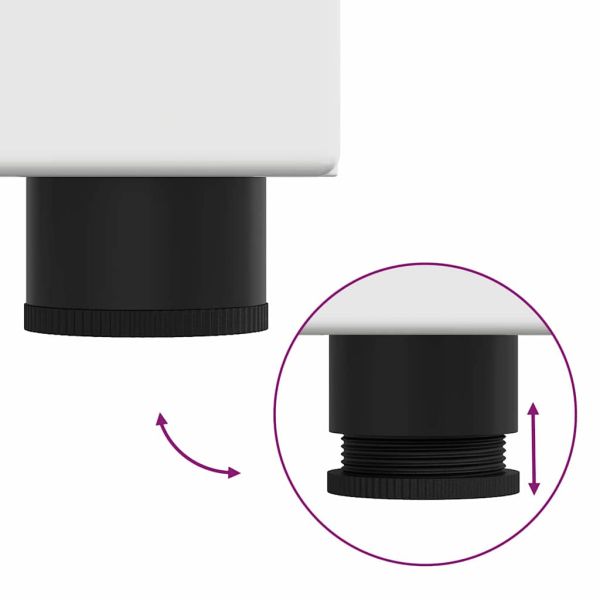 Комплект шкафове за баня TULUM Лъскаво бяло 60 x 34 x 63 см