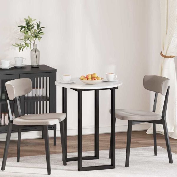 Топ за маса Бяло Със Силен Гланц 60 x 60 x 1,5 cm