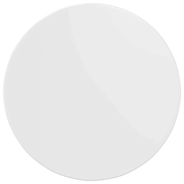 Топ за маса Бяло Със Силен Гланц 60 x 60 x 1,5 cm