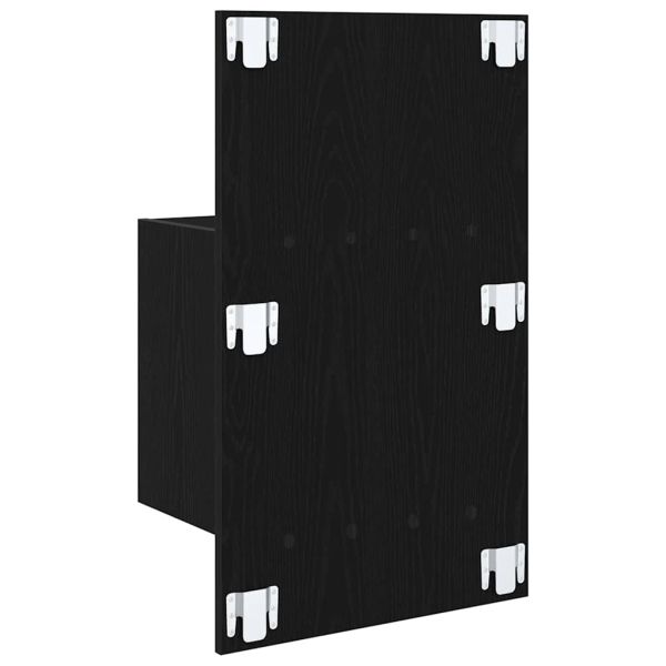 Нощен шкаф 2 pcs Черния дъб 50 x 32.5 x 80 см Инженерно дърво