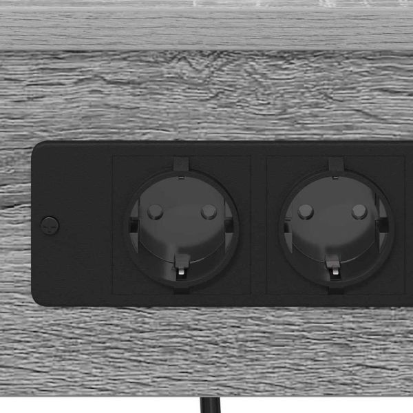 Нощен шкаф 2 pcs Сив Сонома 41 x 31 x 76 см Инженерно дърво