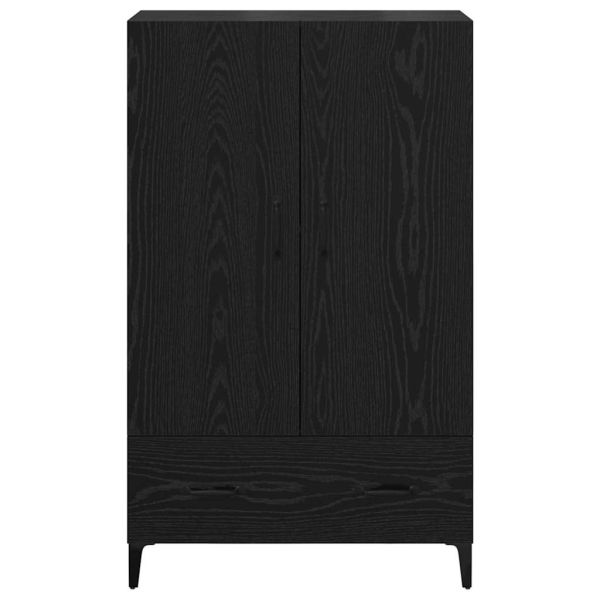 Висок шкаф с чекмедже Черния дъб 70 x 31 x 115 см