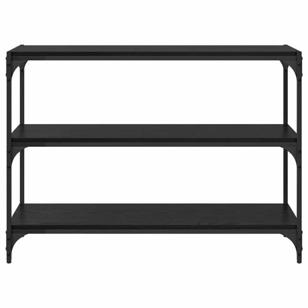 Шкаф за книги Черен дъб 100 x 33 x 70,5 см