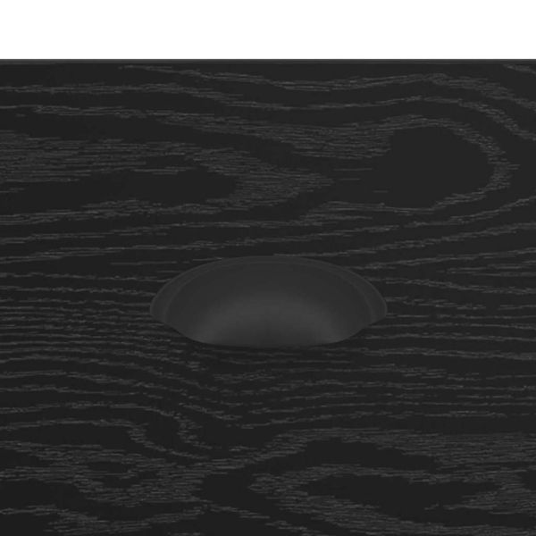 Нощен шкаф с рафт Черния дъб 50 x 50 x 60 cm Инженерно дърво