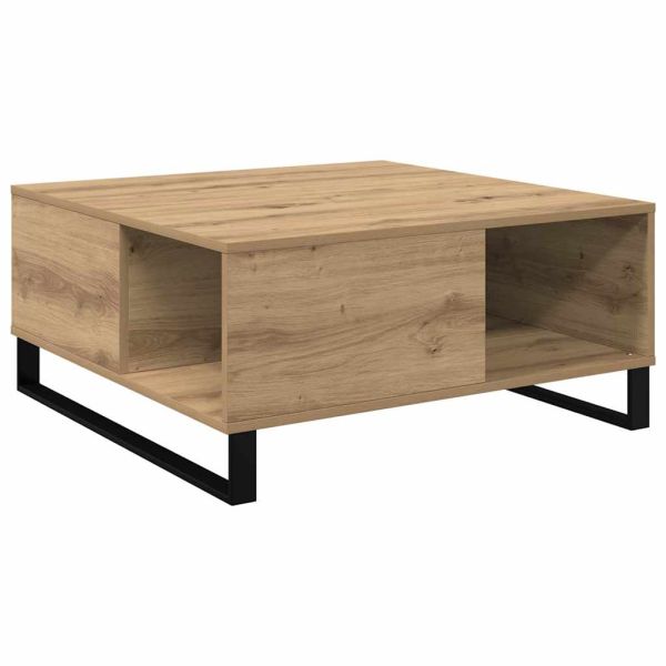Масичка за кафе Дъб 80 x 80 x 36,5 см Инженерна дървесина