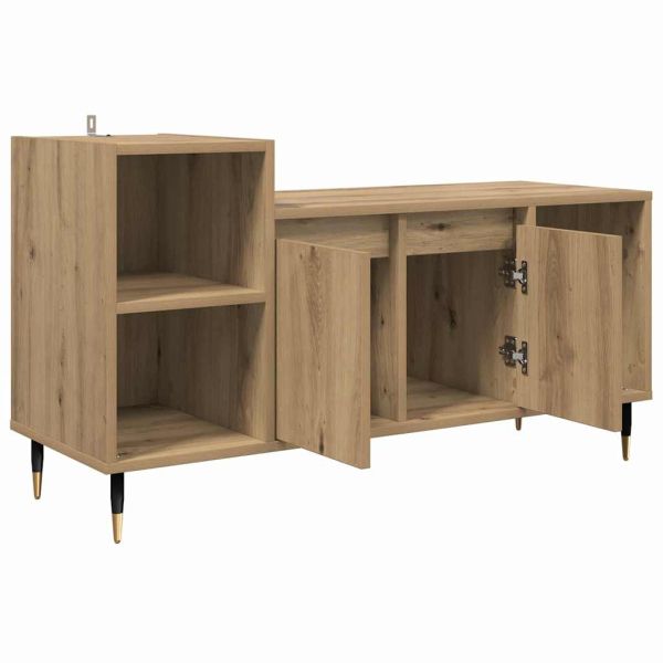ТВ шкаф 100 x 35 x 55 см Дъб Инженерна дървесина