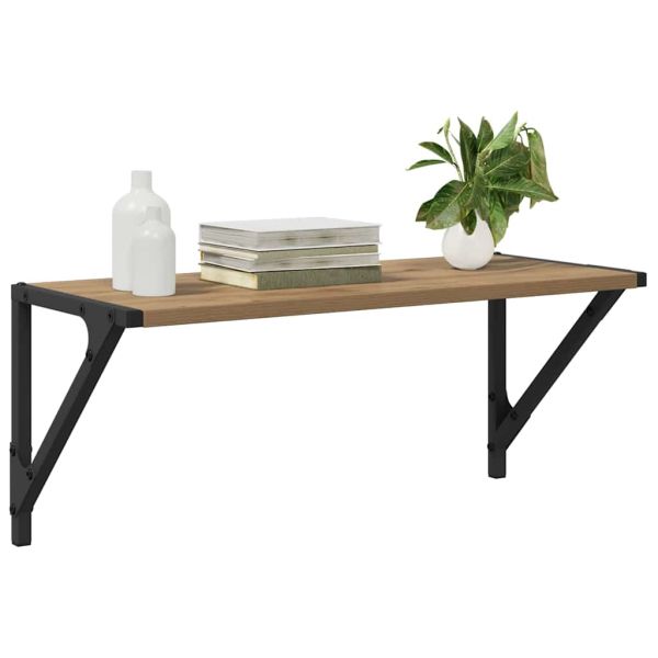 Стени за рафтове 2 pcs Дъб 60 x 25 x 25,5 cm Инженерно дърво