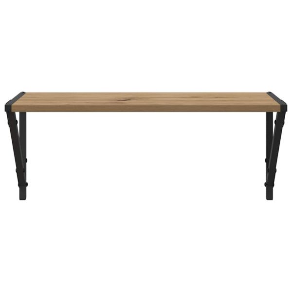 Стени за рафтове 2 pcs Дъб 60 x 25 x 25,5 cm Инженерно дърво