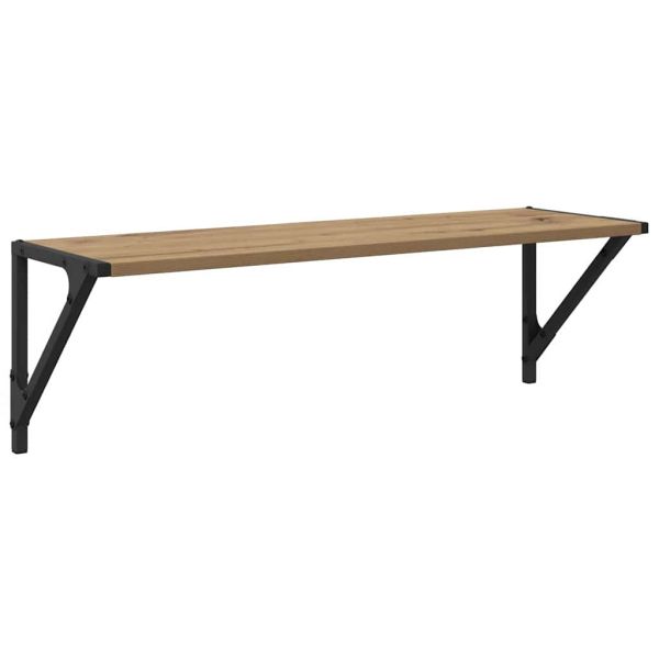 Стени за рафтове 2 pcs Дъб 80 x 25 x 25,5 cm Инженерно дърво