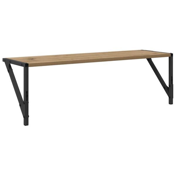 Стени за рафтове 2 pcs Дъб 80 x 25 x 25,5 cm Инженерно дърво