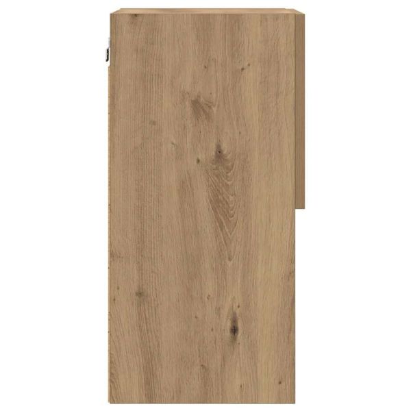 Стенен телевизионен шкаф 30,5 x 30 x 60 см Дъб