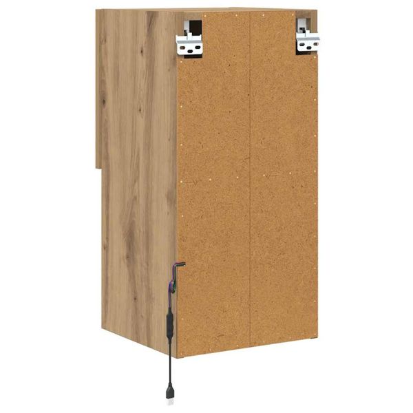 Стенен телевизионен шкаф 30,5 x 30 x 60 см Дъб
