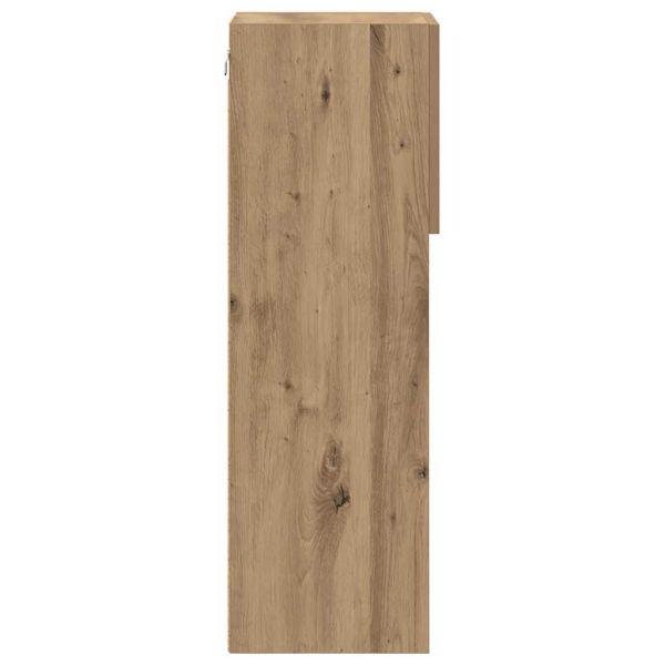 Стенен телевизионен шкаф 30,5 x 30 x 90 см Дъб