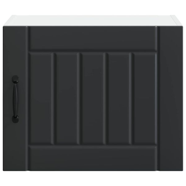 Стенен шкаф LUCCA Черно 50 x 31 x 40 см Инженерна дървесина