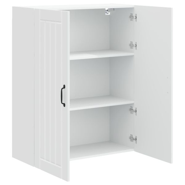 Стенен шкаф LUCCA Бял гланц 80 x 31 x 100 см
