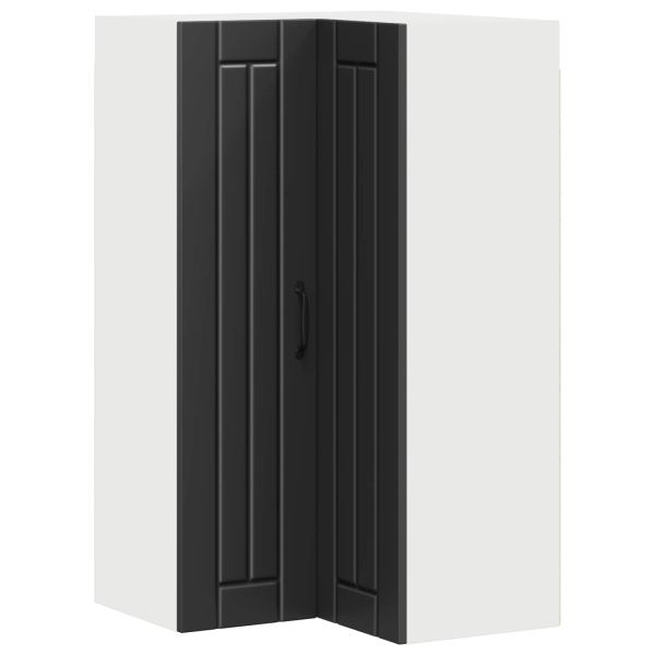 Стенно ъглово шкафче LUCCA Черно 57 x 57 x 100 см