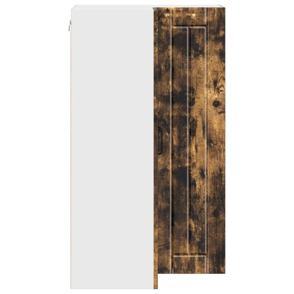 Стенно ъглово шкафче LUCCA Опушен дъб 57 x 57 x 100 см