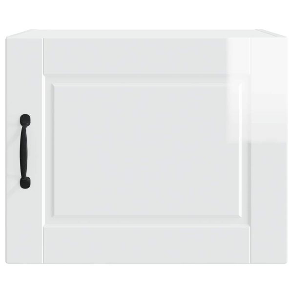 Кухненски шкаф с рафт 2 pcs Лъскаво бяло 50 x 31 x 40 см