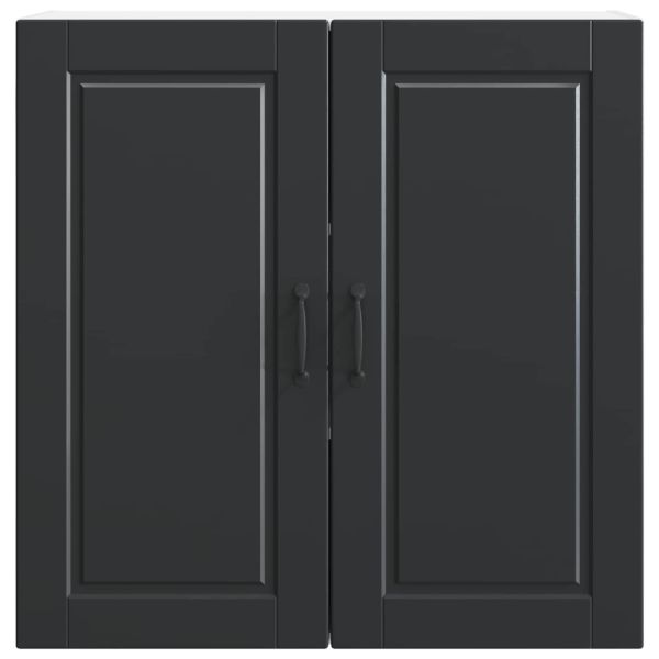 Кухненски шкаф с рафт Черно 80 x 31 x 80 см Инженерно дърво