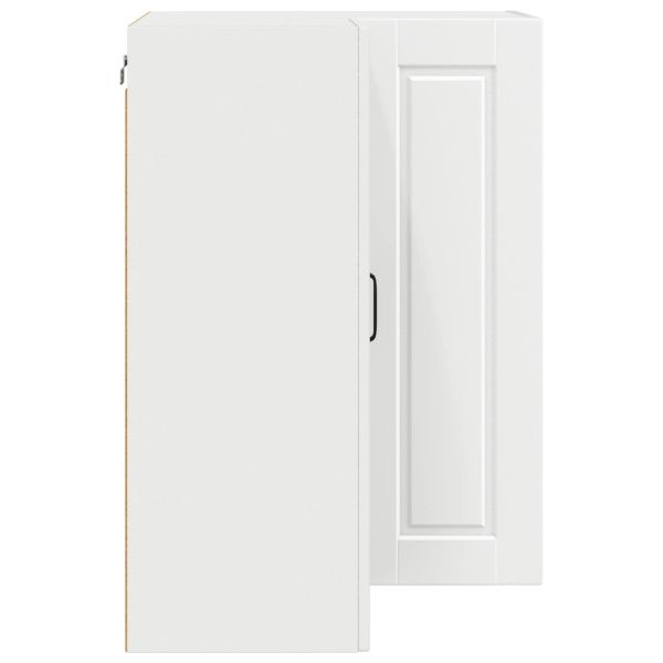 Кухненски шкаф с рафт Бяло 57 x 57 x 80 см Инженерно дърво