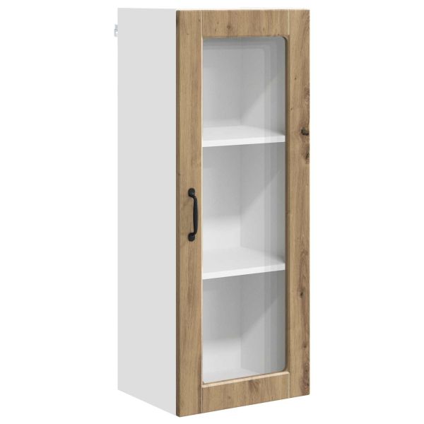 Стенен стъклен шкаф PORTO Дъб 40 x 31 x 100 см