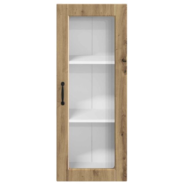 Стенен стъклен шкаф PORTO Дъб 40 x 31 x 100 см