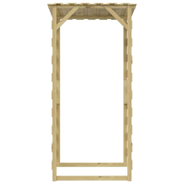 Перголи с покриви 6 бр 100x90x200 см импрегнирано борово дърво