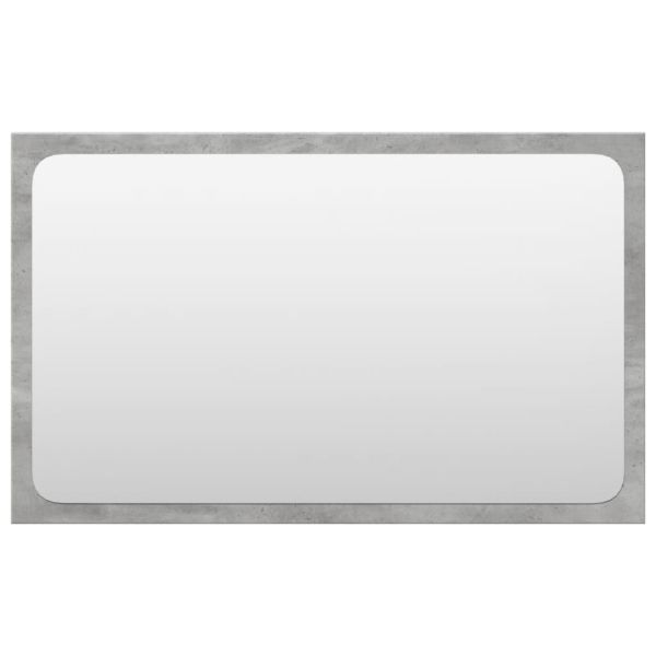 Комплект мебели за баня от 4 части бетонно сив инженерно дърво