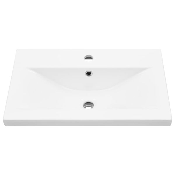 Комплект мебели за баня от 4 части бетонно сив инженерно дърво