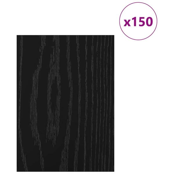 Декор панели 150 бр. Черен дъб 15 x 21 x 0,27 см