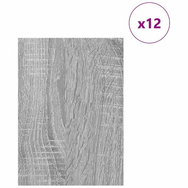 Декор панели 12 pcs Сив Сонома 15 x 21 x 0.27 см