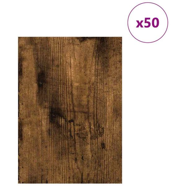 Декор панели 50 бр. Опушен дъб 21 x 30 x 0,27 см