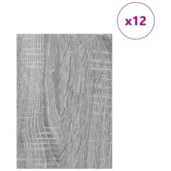 Декор панели 12 pcs Сив Сонома 21 x 30 x 0,27 см