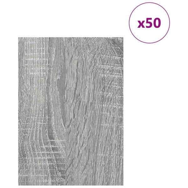 Декор панели 50 бр. Сив Сонома 21 x 30 x 0,27 см