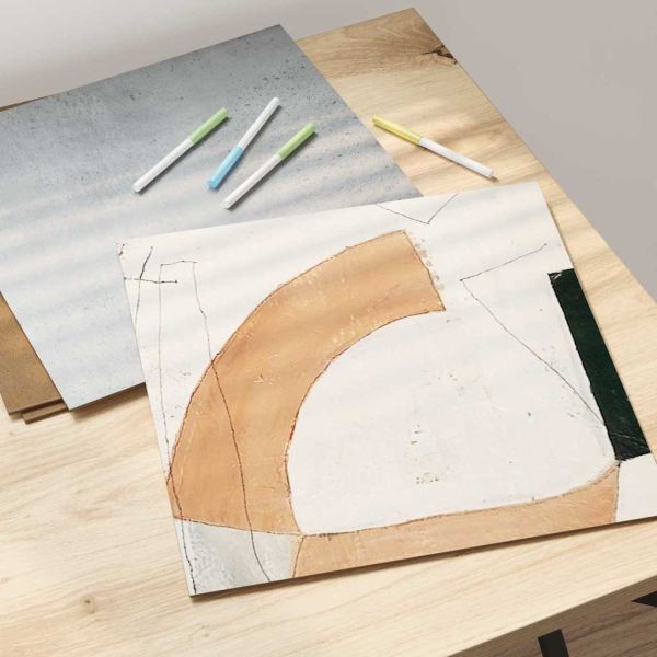 Декор панели 12 pcs Циментено сиво 30 х 30 х 0.27 см