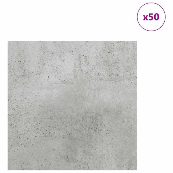 Декор панели 50 бр. Циментено сиво 30 х 30 х 0.27 см