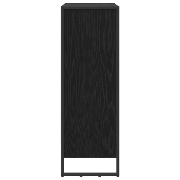 Шкаф за книги 80 x 30 x 86,5 см Инженерна дървесина Черния дъб
