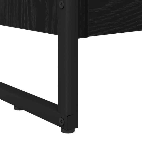 Шкаф за книги 80 x 30 x 86,5 см Инженерна дървесина Черния дъб