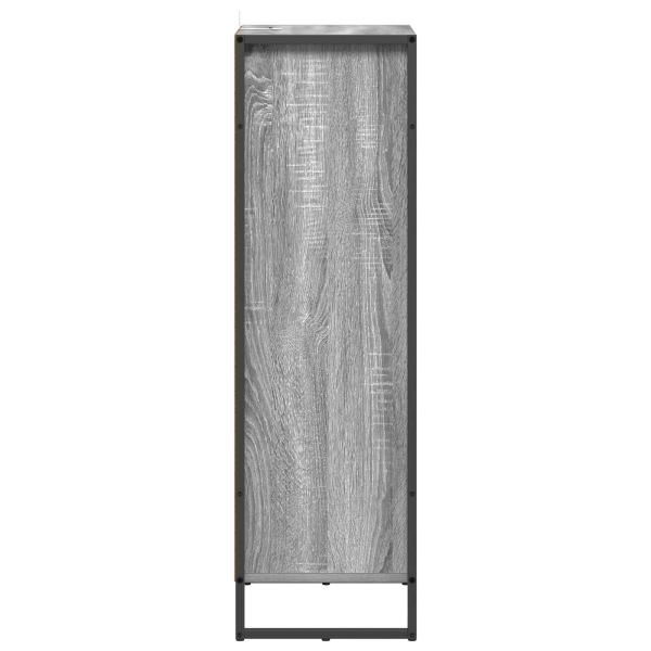 Шкаф за баня Сив Сонома 40 x 30 x 100 см Инженерно дърво