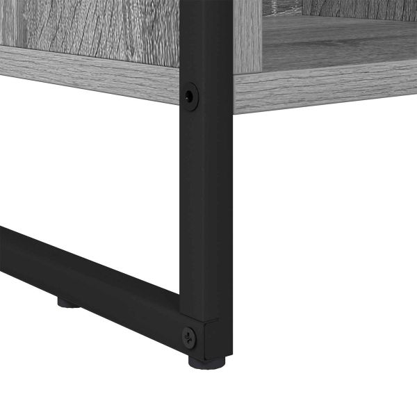 Шкаф за книги Сив Сонома 99.5 x 30 x 108.5 см Инженерно дърво